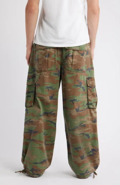 Elwood Baggy Camo Pants In Multi
