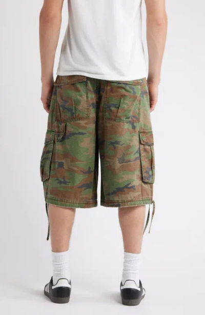 Elwood Baggy Camo Shorts In Multi