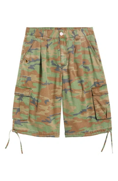 Elwood Baggy Camo Shorts In Multi