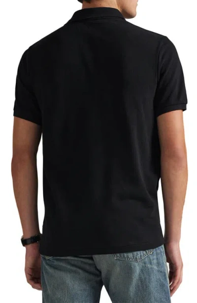 Polo Ralph Lauren Classic Fit Dog Embroidered Polo In Black