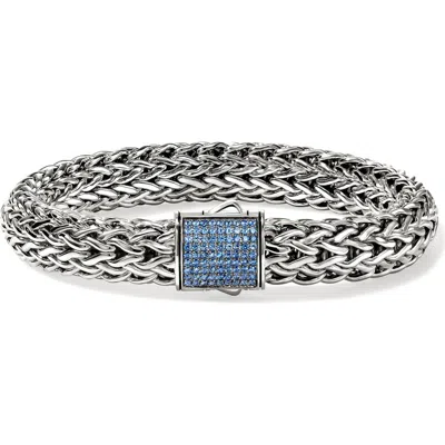 John Hardy Icon Bracelet, Sterling Silver, Pavé, 10.5mm In Metallic