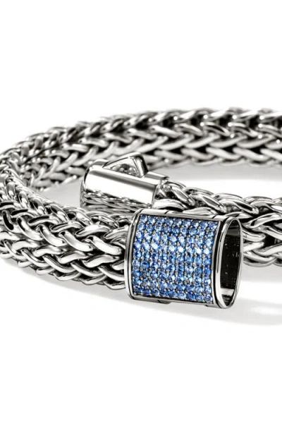 John Hardy Icon Bracelet, Sterling Silver, Pavé, 10.5mm In Metallic