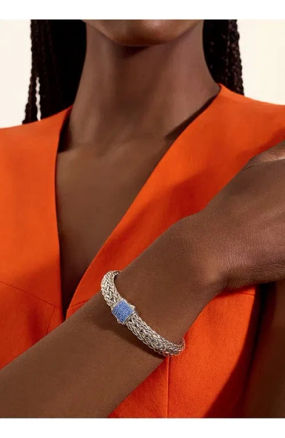 John Hardy Icon Bracelet, Sterling Silver, Pavé, 10.5mm In Metallic