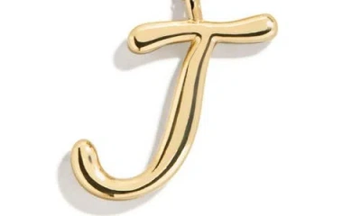 Baublebar Script Initial Pendant Necklace In Gold