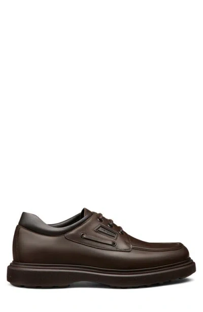 Stuart Weitzman Carlos Moc Toe Derby In Brown