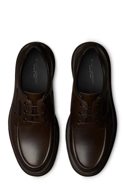 Stuart Weitzman Carlos Moc Toe Derby In Brown