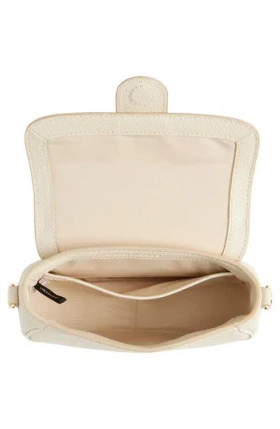 Marc Jacobs The Saddle Bag Shoulder Bag In Beige Leather In White