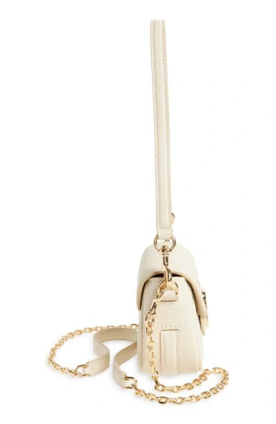 Marc Jacobs The Saddle Bag Shoulder Bag In Beige Leather In White