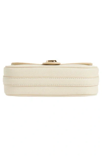 Marc Jacobs The Saddle Bag Shoulder Bag In Beige Leather In White