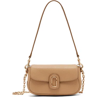Marc Jacobs The Clover Pebbled Leather Shoulder Bag In Brown
