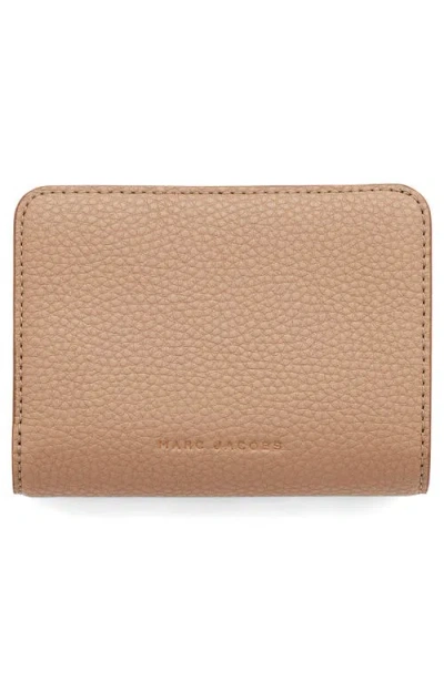 Marc Jacobs The Mini J Marc Compact Wallet In Gold