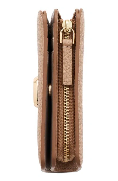Marc Jacobs The Mini J Marc Compact Wallet In Gold