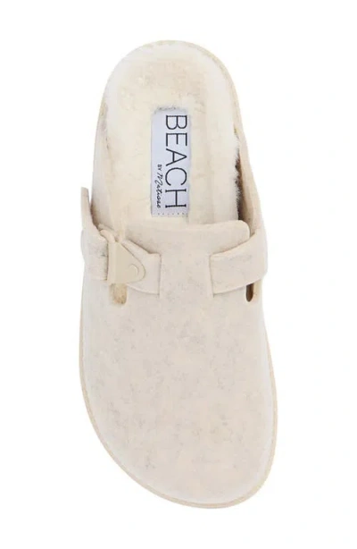 Matisse Portland Faux Fur Clog In Neutral