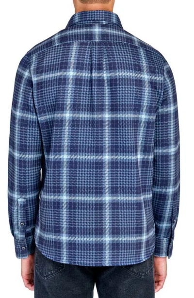 Construct Plaid Shirt Jacket In Blue