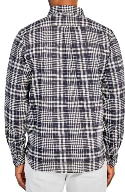 Construct Plaid Houndstooth Shirt Jacket In Multi