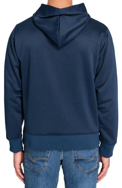 Construct Solid Hoodie In Blue