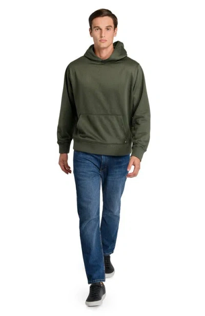 Construct Solid Hoodie In Green