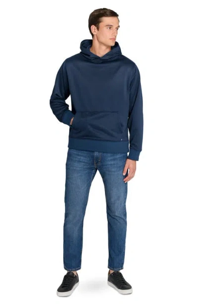 Construct Solid Hoodie In Blue