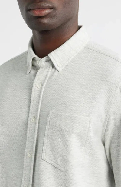Rails Vincent Button Down Knit Shirt In Gray