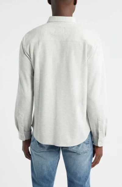 Rails Vincent Button Down Knit Shirt In Gray