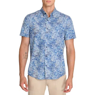 Brooklyn Brigade Branches Woven Short Sleeve Basic In Blue