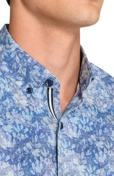 Brooklyn Brigade Branches Woven Short Sleeve Basic In Blue