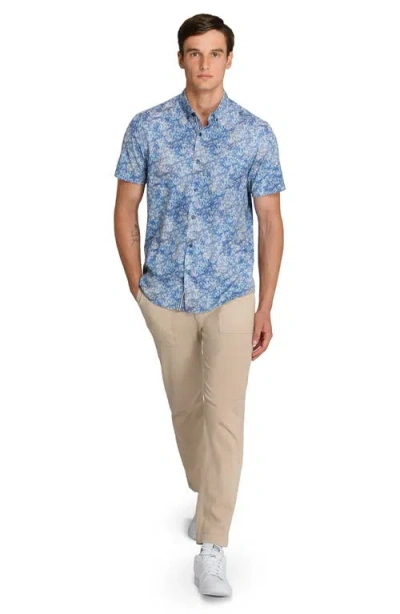 Brooklyn Brigade Branches Woven Short Sleeve Basic In Blue