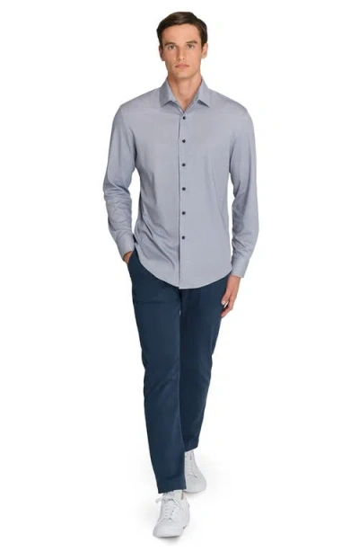 Brooklyn Brigade Geo Print Knit Long Sleeve Basic In Multi