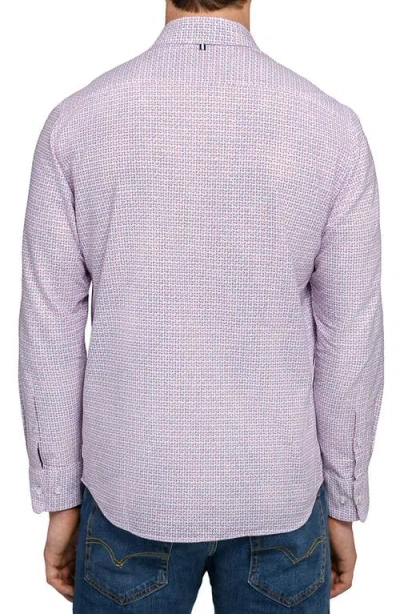 Brooklyn Brigade Geo Print Oxford Basic In White