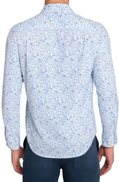 Brooklyn Brigade Botanical Print Woven Long Sleeve Basic In Multi