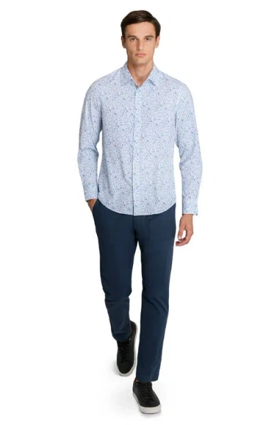 Brooklyn Brigade Botanical Print Woven Long Sleeve Basic In Multi