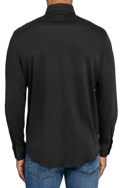 Brooklyn Brigade Solid Knit Long Sleeve Basic In Black