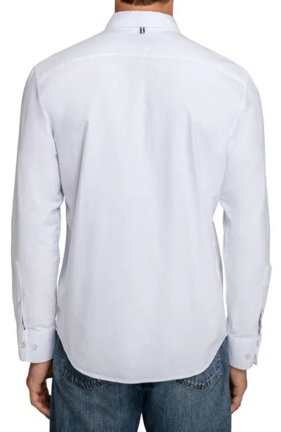 Brooklyn Brigade Solid Oxford Woven Long Sleeve Basic In White