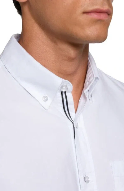 Brooklyn Brigade Solid Oxford Woven Long Sleeve Basic In White