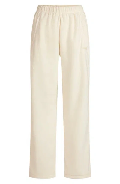 Skims Outdoor Fleece Straight Leg Pants In White