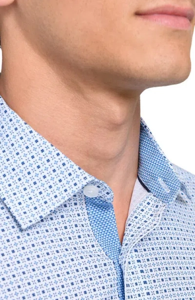 Construct Dash Duo Woven Long Sleeve Basic In Blue