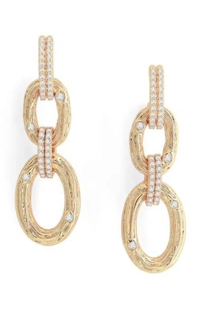 Anabel Aram Jewelry Enchanted Forest Chain Link Drop Earrings In Gold