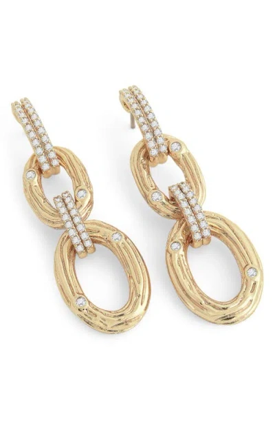 Anabel Aram Jewelry Enchanted Forest Chain Link Drop Earrings In Gold
