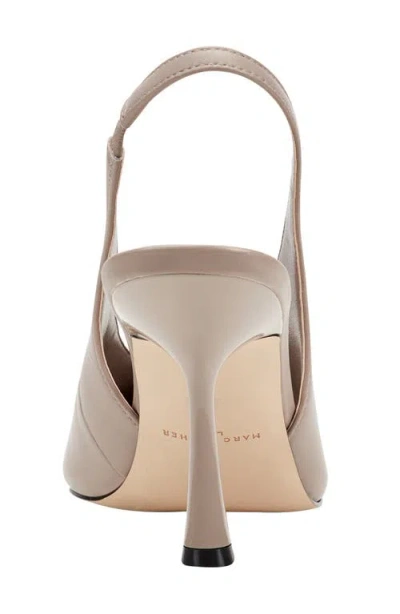 Marc Fisher Ltd Women's Esther Leather Slingback Pump In Neutral