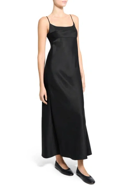 Theory Satin Slipdress In Black