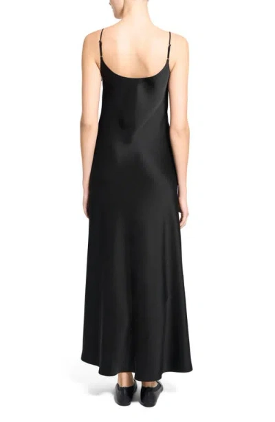 Theory Satin Slipdress In Black