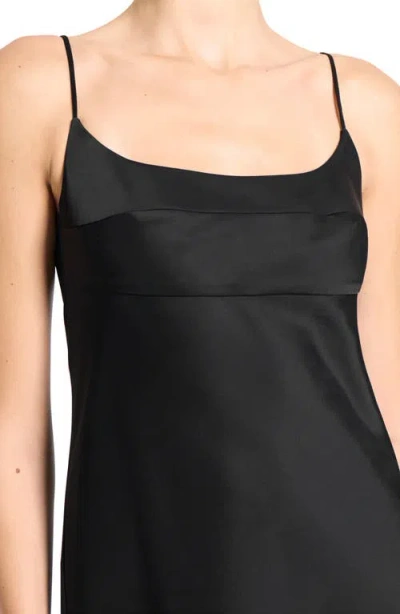 Theory Satin Slipdress In Black
