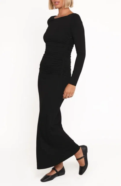 Petal And Pup Petal & Pup Warren Long Sleeve Maxi Dress In Black