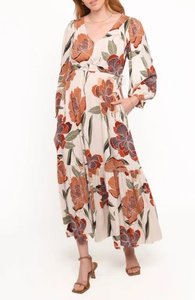 Petal And Pup Petal & Pup Cerwin Floral Print Long Sleeve Maxi Dress In Multi