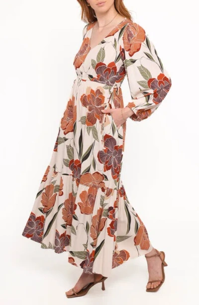 Petal And Pup Petal & Pup Cerwin Floral Print Long Sleeve Maxi Dress In Multi