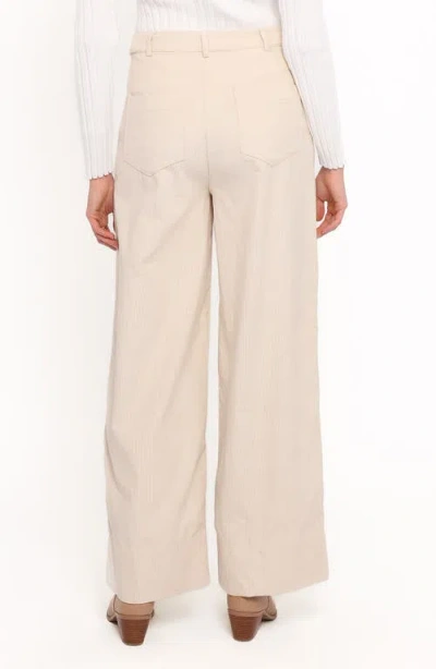 Petal And Pup Petal & Pup Faelan Wide Leg Corduroy Pants In Neutral