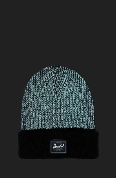 Herschel Supply Co . Kids' Elmer Reflective Rib Beanie In Black