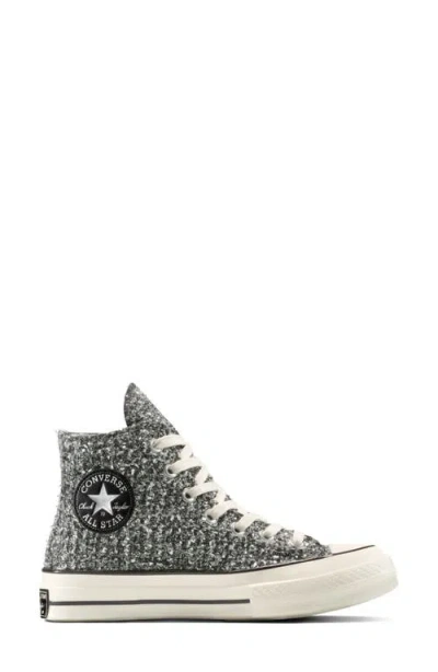 Converse Gender Inclusive Chuck 70 Metallic Tweed High Top Sneaker In Silver