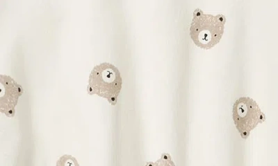 Quincy Mae Brown Bear Relaxed Fit Stretch Organic Cotton Sweatshirt In Brown