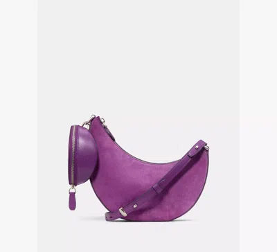 Kate Spade New York Duo Pebble Leather Crossbody Bag In Purple